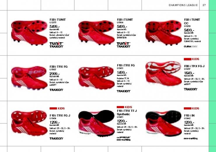 leták Adidas leták fotbal strana 1 leták Adidas leták fotbal strana 1