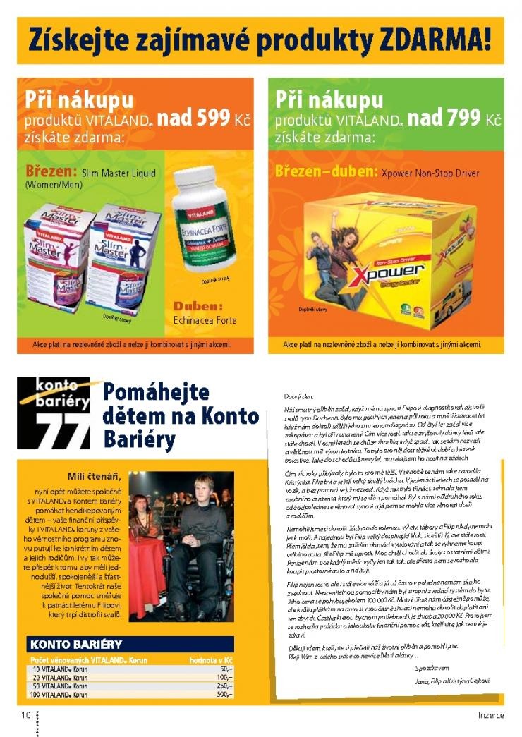 leták Vitaland akční leták strana 1 leták Vitaland akční leták strana 1