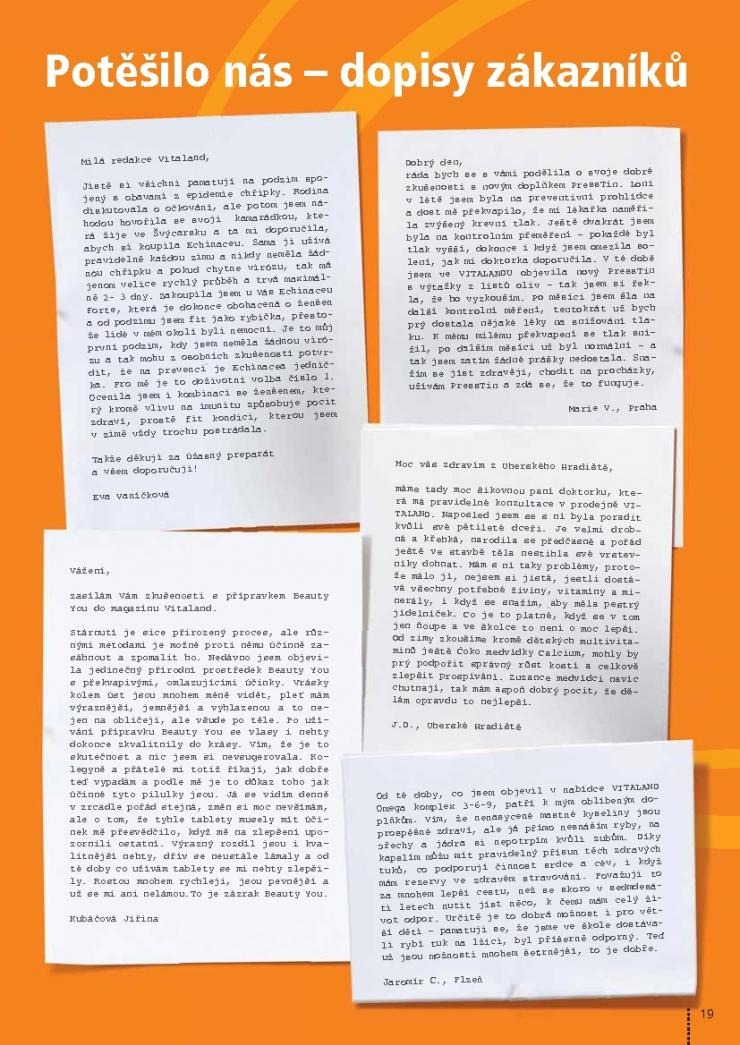 leták Vitaland akční leták strana 1 leták Vitaland akční leták strana 1