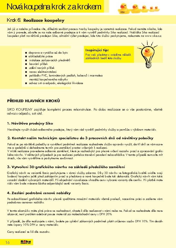 leták Siko koupelny katalog 1. část strana 1 leták Siko koupelny katalog 1. část strana 1