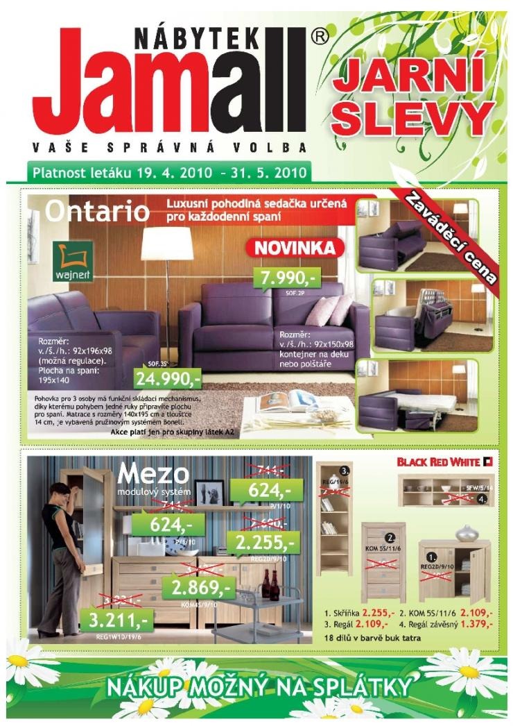 leták Jamall nábytek akční leták strana 1 leták Jamall nábytek akční leták strana 1