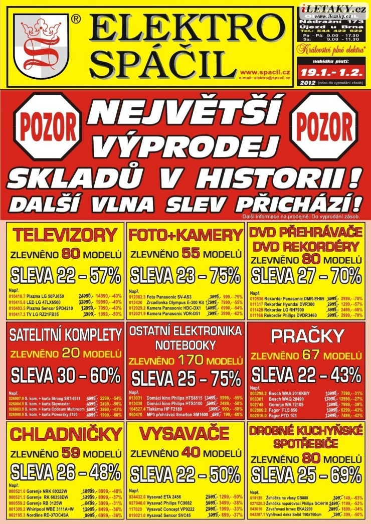leták Elektro Spáčil strana 1 leták Elektro Spáčil strana 1