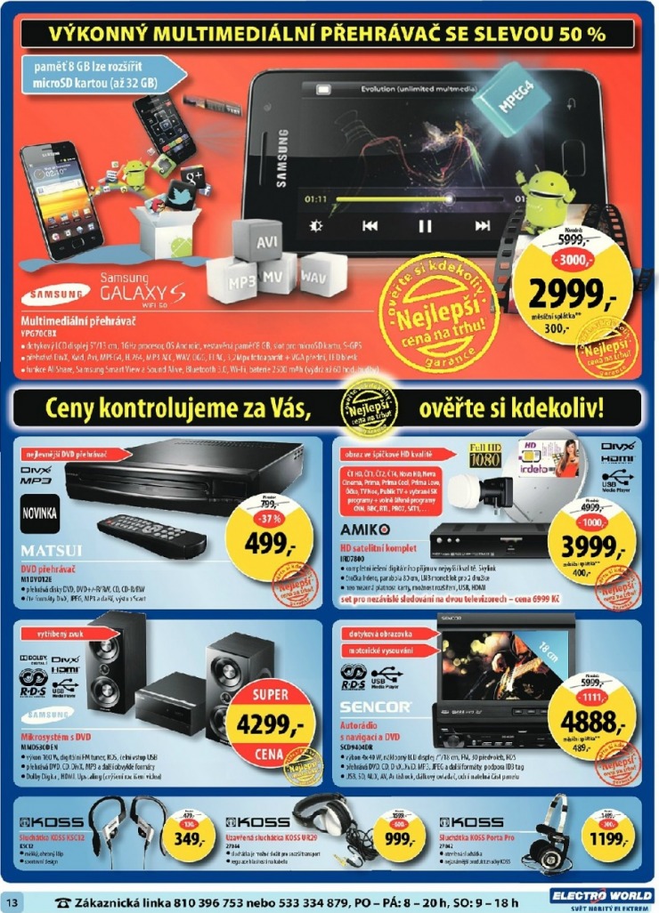 leták Electro World strana 1 leták Electro World strana 1