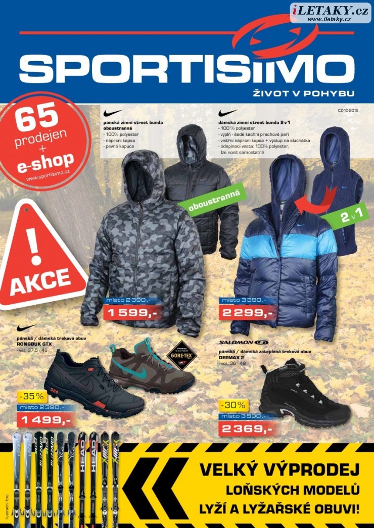 leták Sportisimo strana 1 leták Sportisimo strana 1
