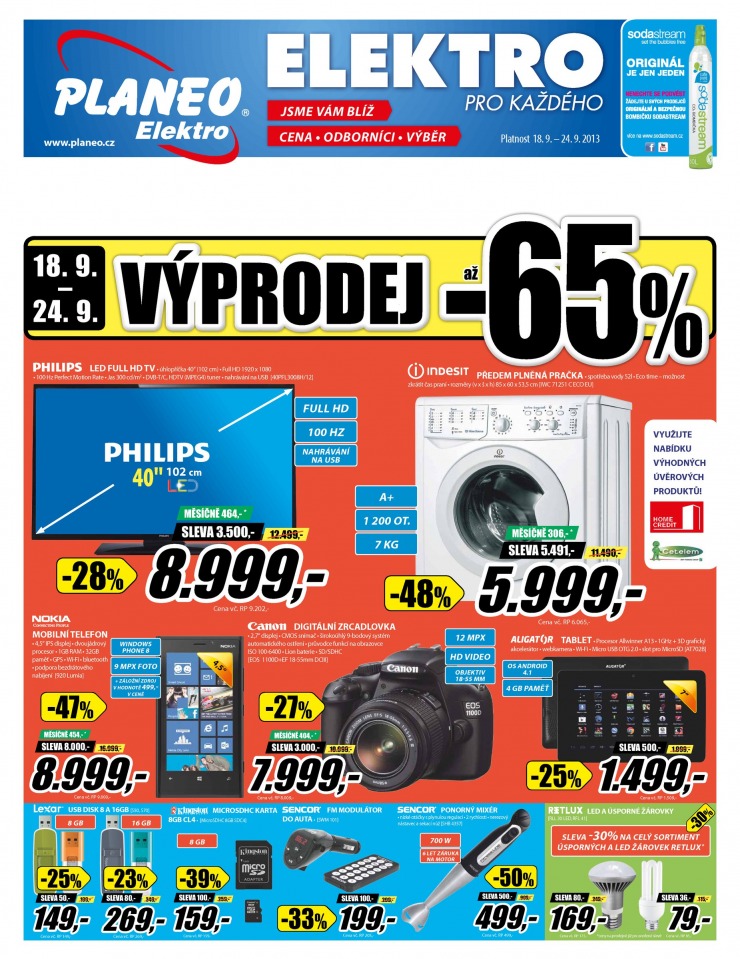 leták Planeo Elektro Akční leták od 18.9.2013 strana 1 leták Planeo Elektro Akční leták od 18.9.2013 strana 1