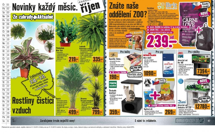 leták Hornbach Aktuální leták od 1.10.2013 strana 1 leták Hornbach Aktuální leták od 1.10.2013 strana 1
