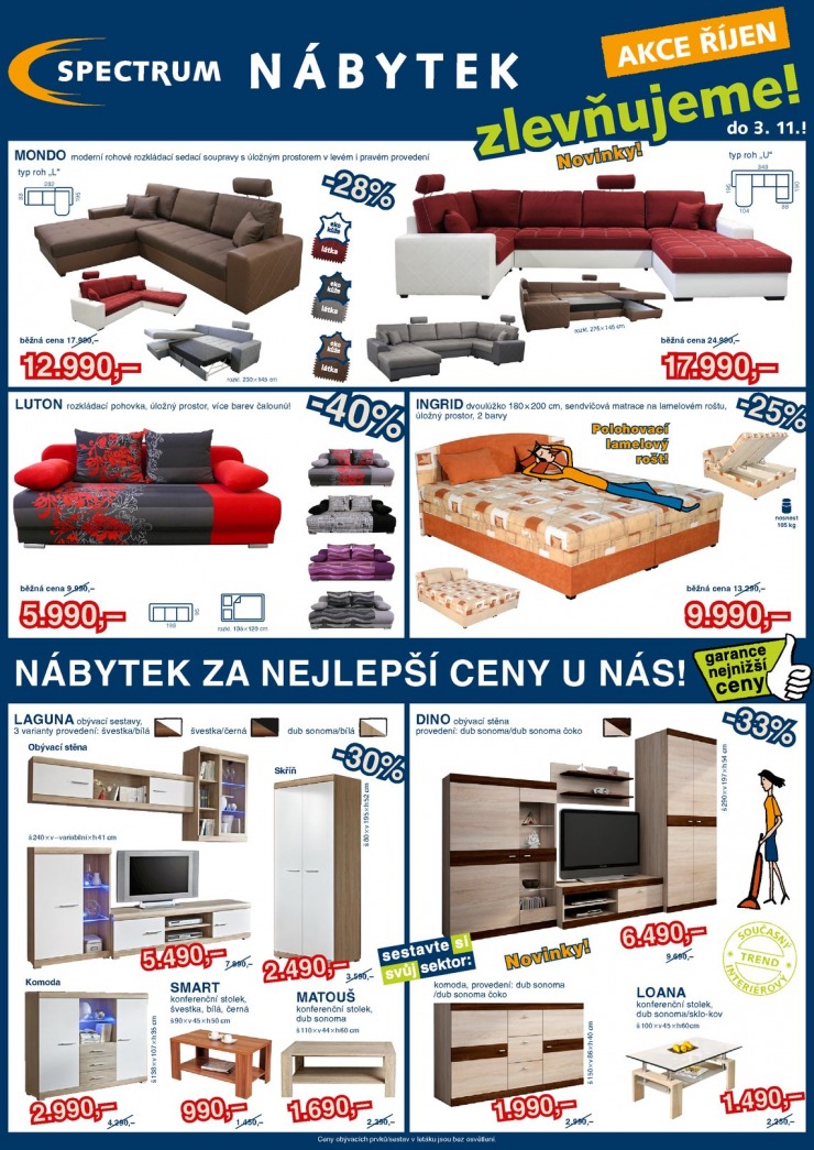 leták Spectrum nábytek Akční leták od 7.10.2013 strana 1 leták Spectrum nábytek Akční leták od 7.10.2013 strana 1
