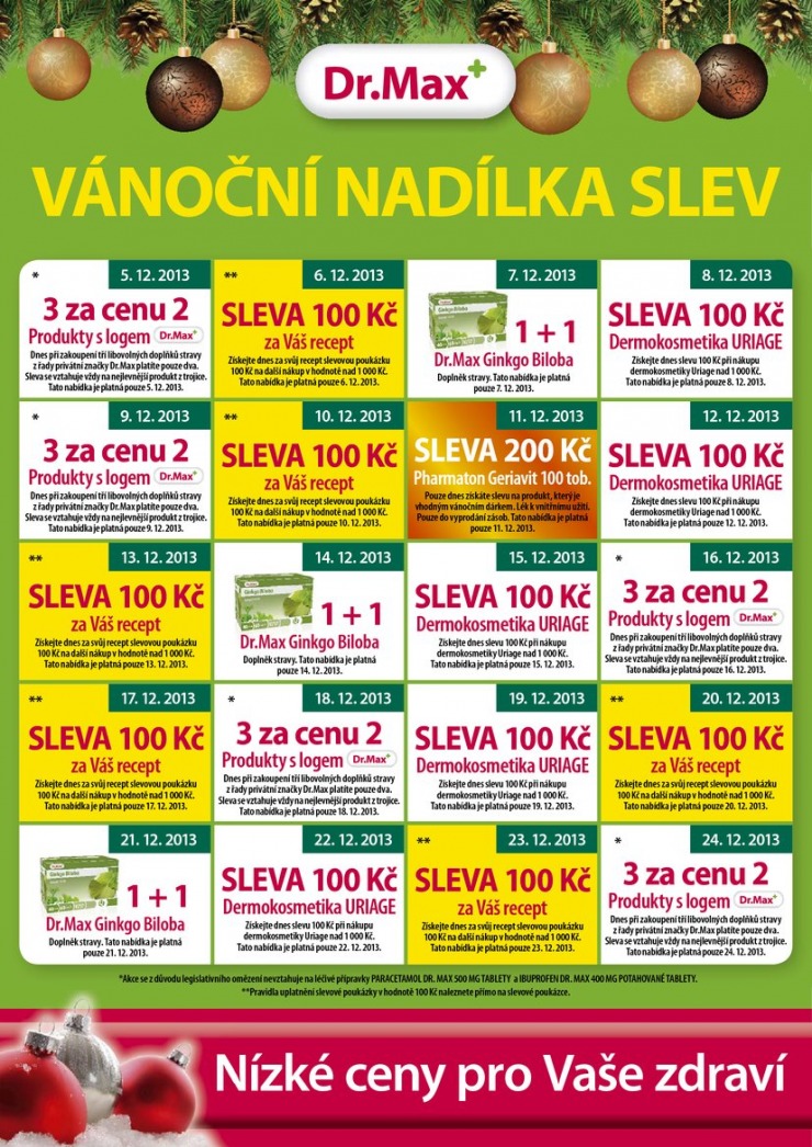 leták Dr. Max lékárna Aktuální leták od 4.12.2013 strana 1 leták Dr. Max lékárna Aktuální leták od 4.12.2013 strana 1