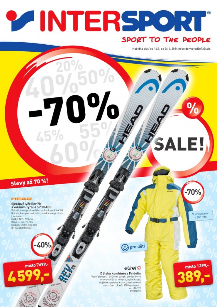 leták Intersport Aktuální leták od 16.1.2014 strana 1 leták Intersport Aktuální leták od 16.1.2014 strana 1