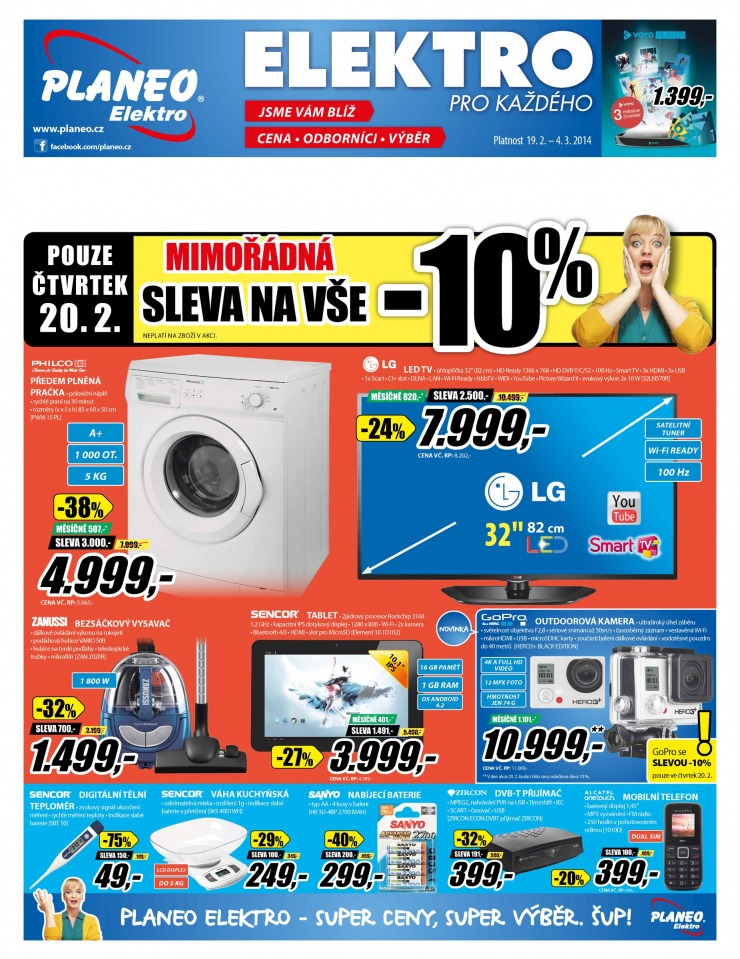 leták Planeo Elektro Akční leták od 19.2.2014 strana 1 leták Planeo Elektro Akční leták od 19.2.2014 strana 1