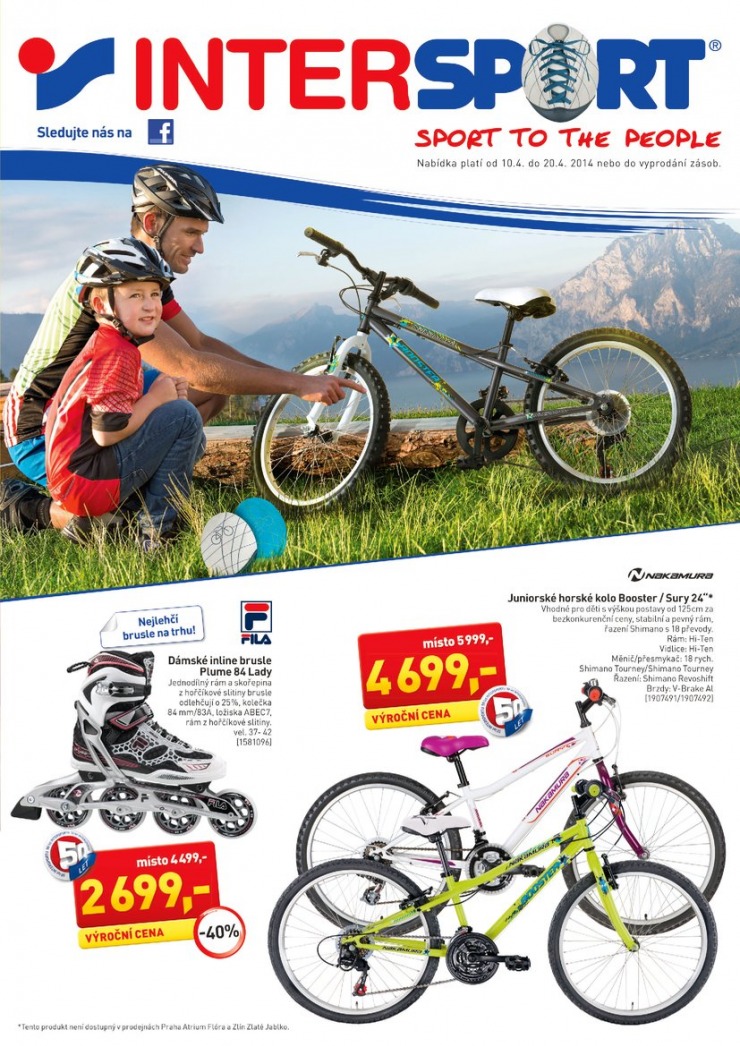 leták Intersport Aktuální leták od 10.4.2014 strana 1 leták Intersport Aktuální leták od 10.4.2014 strana 1
