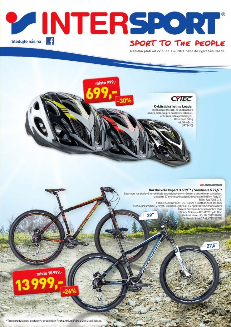 leták Intersport Aktuální leták od 22.5.2014 strana 1 leták Intersport Aktuální leták od 22.5.2014 strana 1