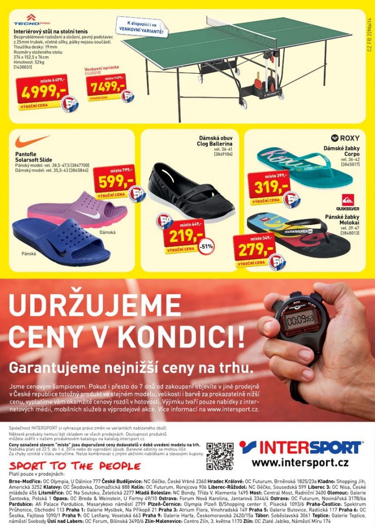 leták Intersport Aktuální leták od 22.5.2014 strana 1 leták Intersport Aktuální leták od 22.5.2014 strana 1