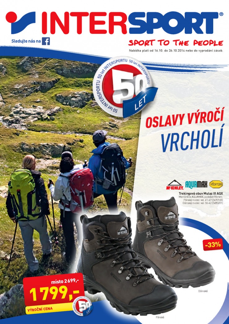 leták Intersport Aktuální leták od 16.10.2014 strana 1 leták Intersport Aktuální leták od 16.10.2014 strana 1