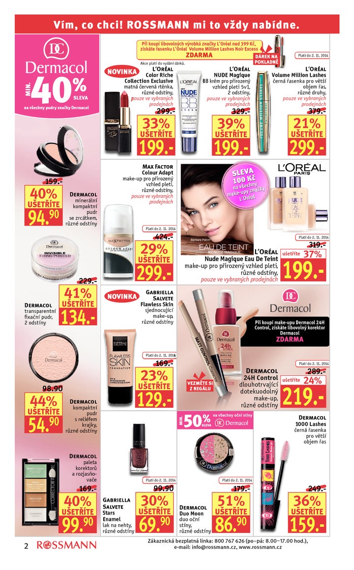 leták Rossmann Leták od 20.10.2014 strana 1 leták Rossmann Leták od 20.10.2014 strana 1