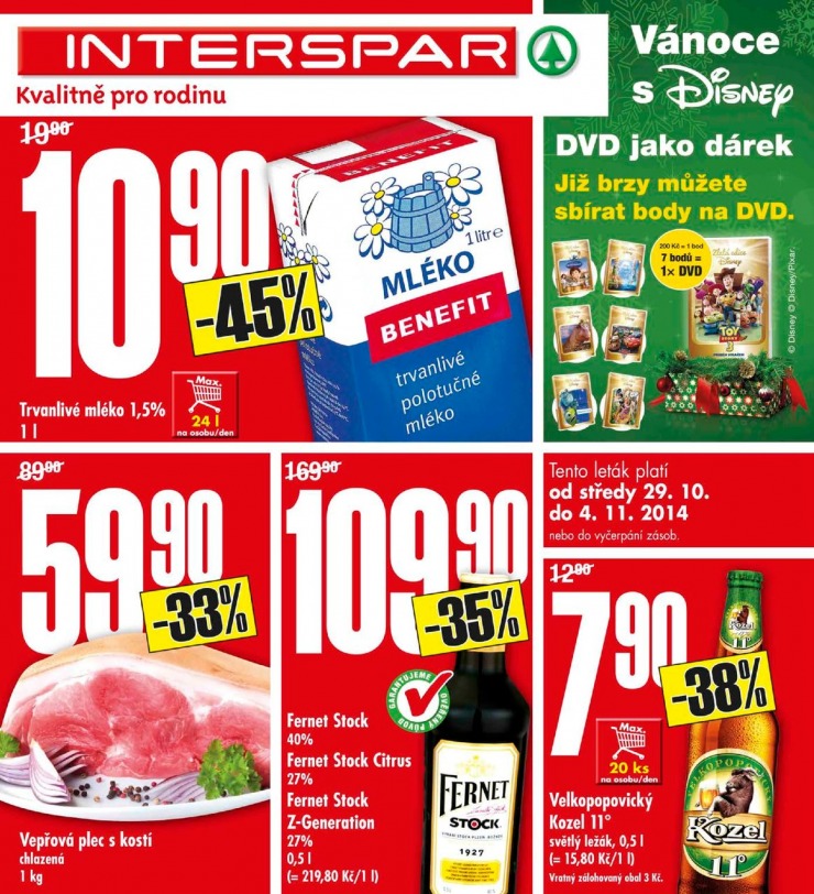 leták Interspar Akční nabídka od 29.10.2014 strana 1 leták Interspar Akční nabídka od 29.10.2014 strana 1
