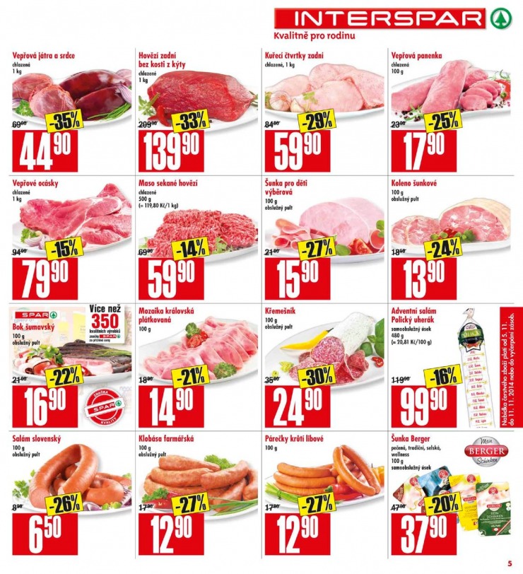 leták Interspar Akční nabídka od 5.11.2014 strana 1 leták Interspar Akční nabídka od 5.11.2014 strana 1