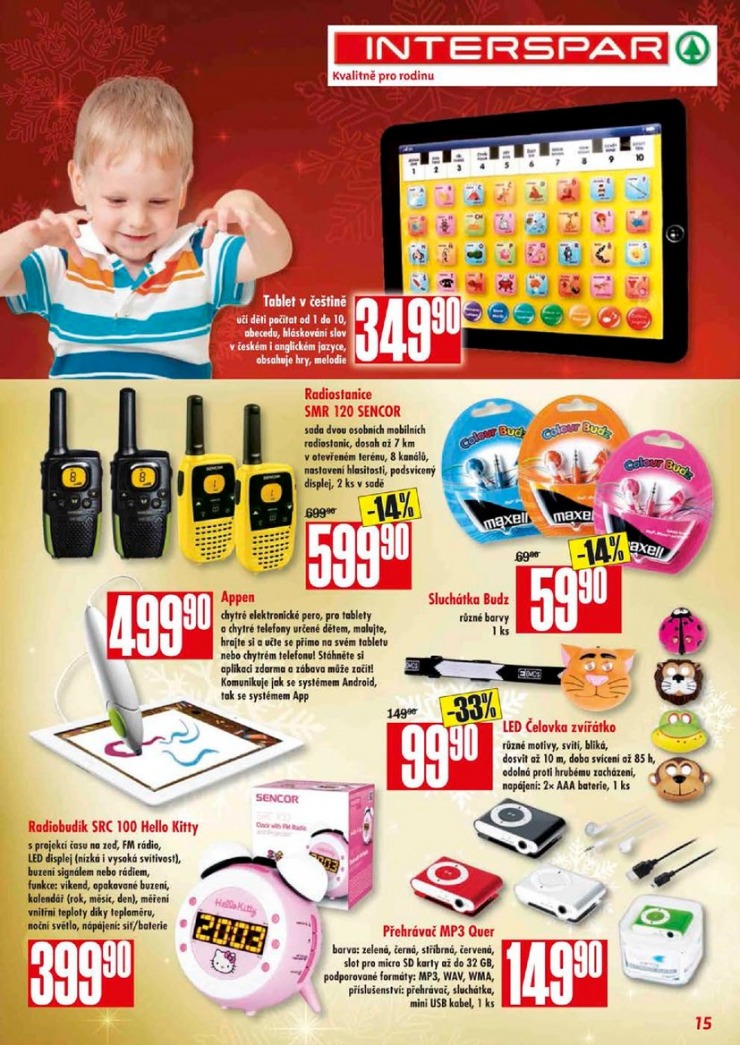 leták Interspar Vánoce od 5.11.2014 strana 1 leták Interspar Vánoce od 5.11.2014 strana 1