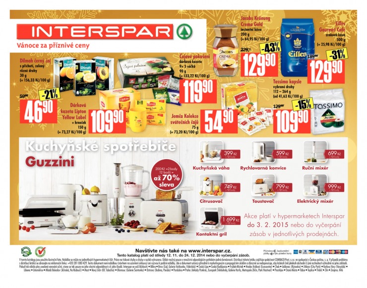 leták Interspar Vánoce od 12.11.2014 strana 1 leták Interspar Vánoce od 12.11.2014 strana 1