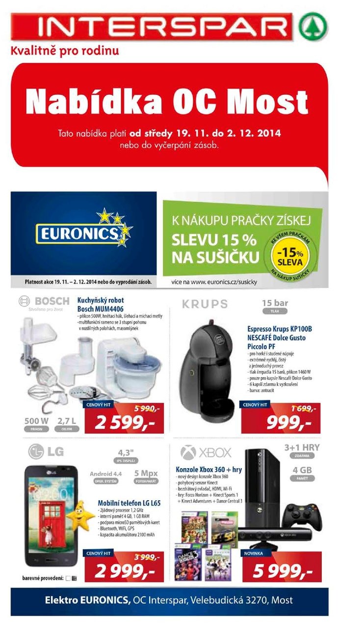 leták Interspar Akční nabídka od 19.11.2014 strana 1 leták Interspar Akční nabídka od 19.11.2014 strana 1