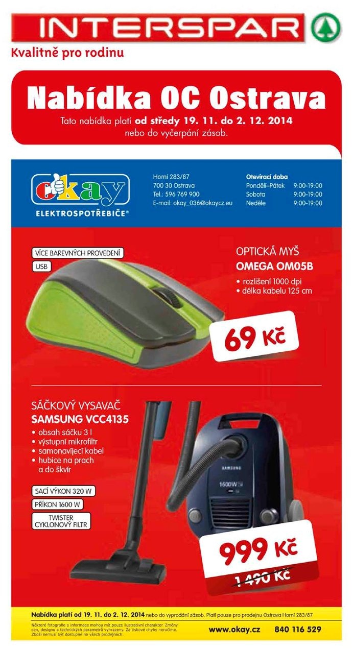 leták Interspar Akční nabídka od 19.11.2014 strana 1 leták Interspar Akční nabídka od 19.11.2014 strana 1