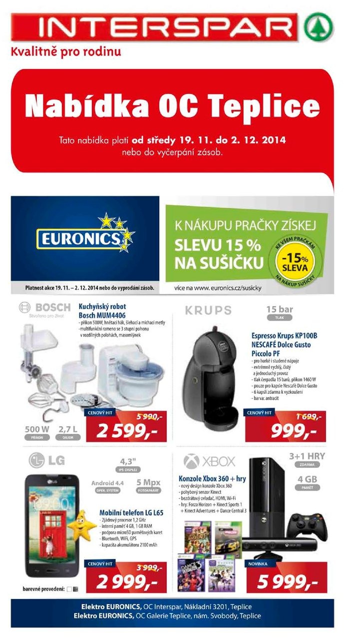 leták Interspar Akční nabídka od 19.11.2014 strana 1 leták Interspar Akční nabídka od 19.11.2014 strana 1