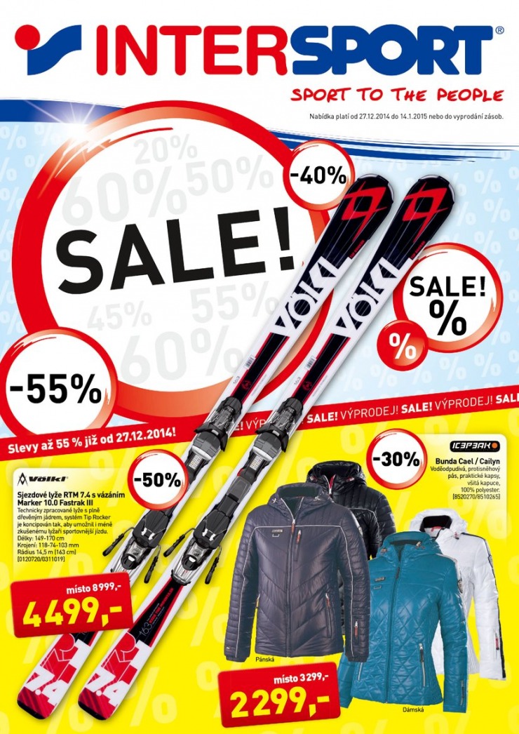 leták Intersport Aktuální leták od 27.12.2014 strana 1 leták Intersport Aktuální leták od 27.12.2014 strana 1