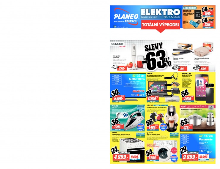 leták Planeo Elektro Akční leták od 5.1.2015 strana 1 leták Planeo Elektro Akční leták od 5.1.2015 strana 1