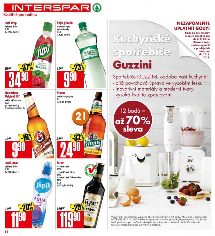 leták Interspar Akční nabídka od 14. 1. 2015 strana 1 leták Interspar Akční nabídka od 14. 1. 2015 strana 1