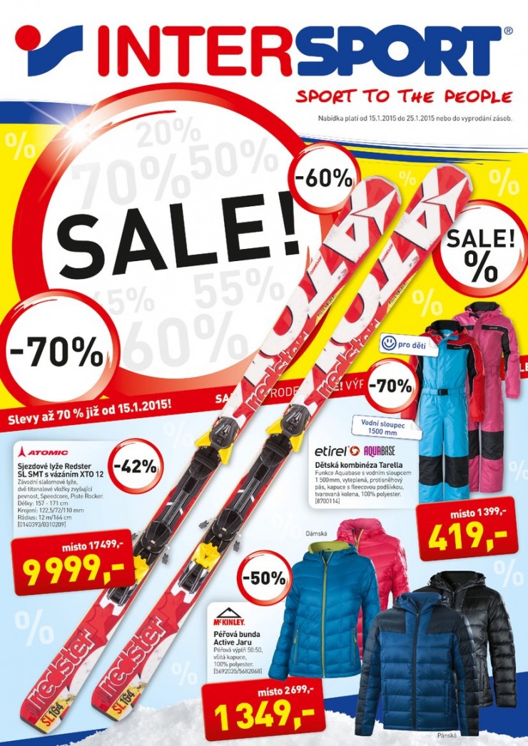 leták Intersport Aktuální leták od 15. 1. 2015 strana 1 leták Intersport Aktuální leták od 15. 1. 2015 strana 1