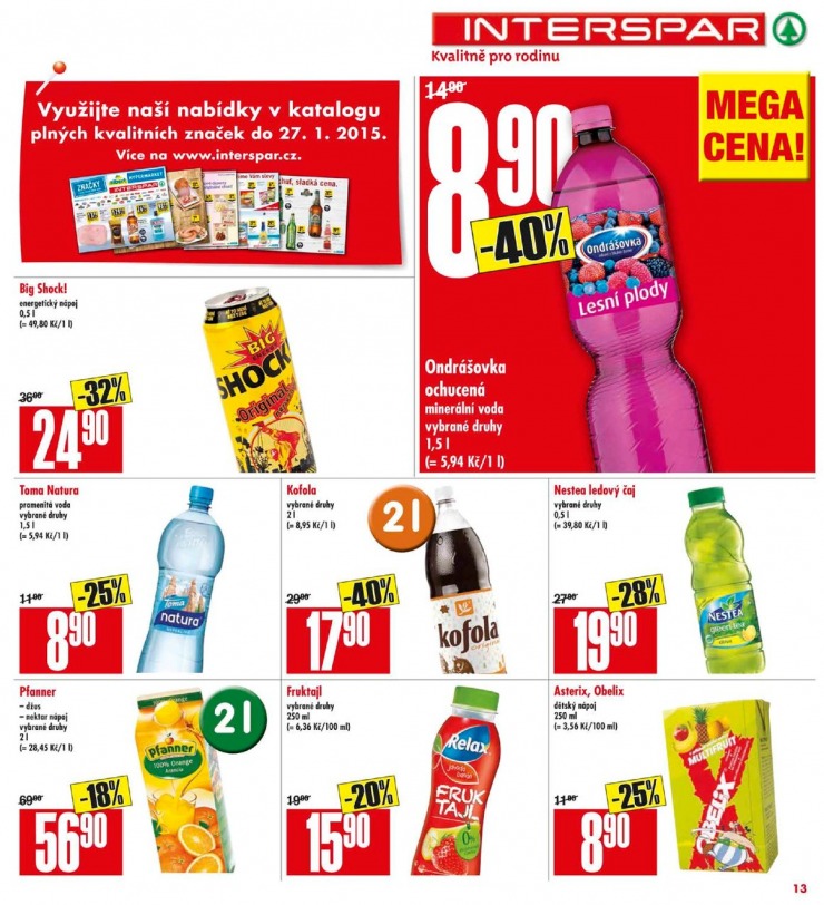 leták Interspar Akční nabídka od 21.1.2015 strana 1 leták Interspar Akční nabídka od 21.1.2015 strana 1