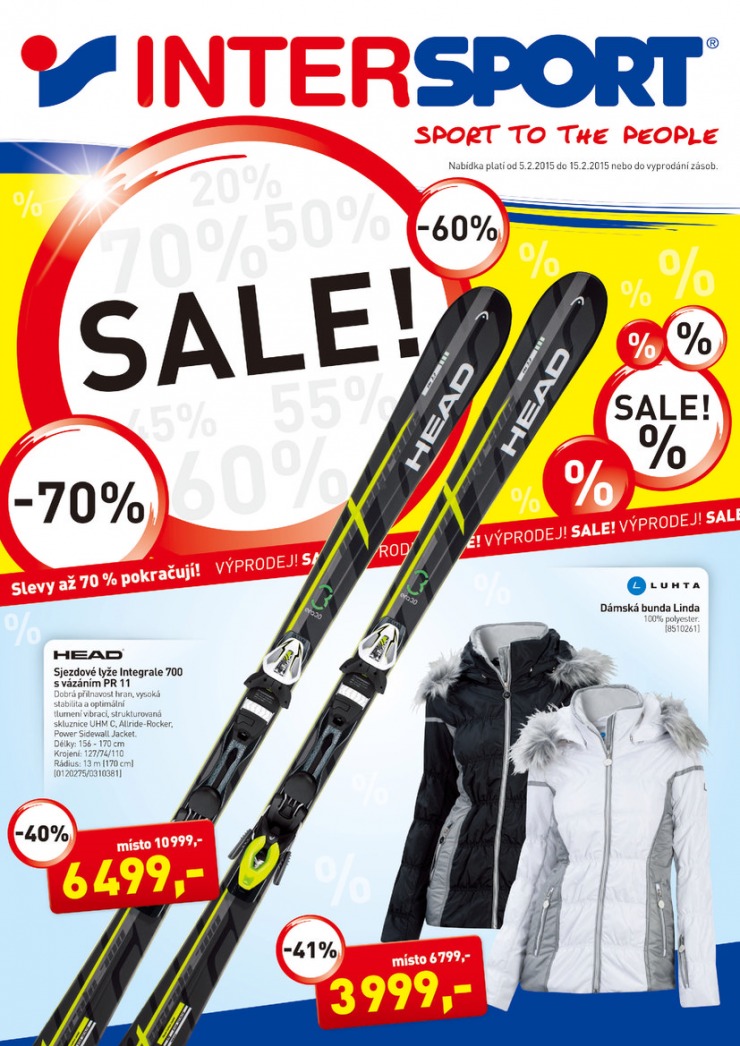 leták Intersport Aktuální leták od 5.2.2015 strana 1 leták Intersport Aktuální leták od 5.2.2015 strana 1