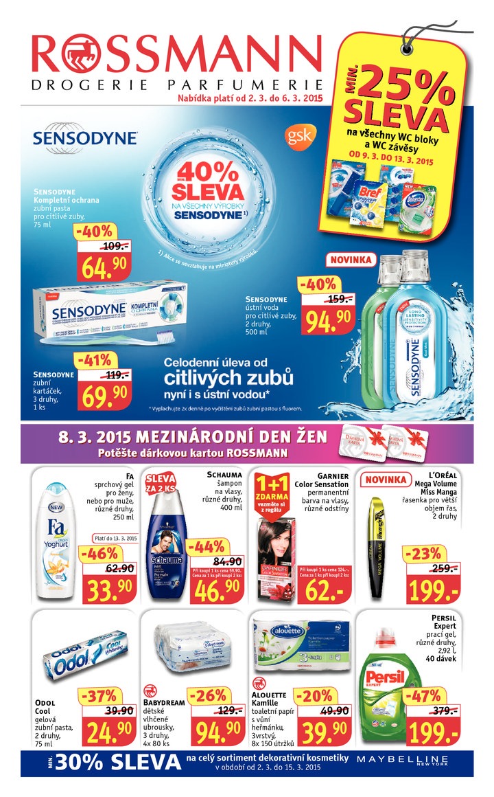 leták Rossmann Leták od 2.3.2015 strana 1 leták Rossmann Leták od 2.3.2015 strana 1