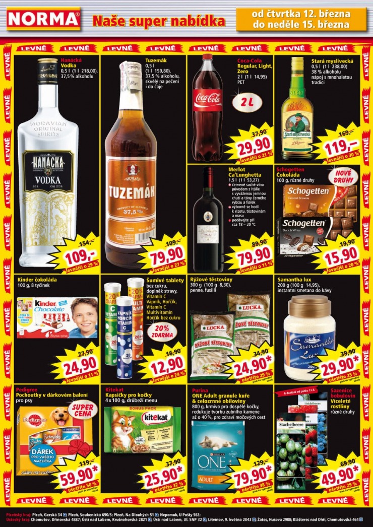 leták Norma Aktuální leták od 9.3.2015 strana 1 leták Norma Aktuální leták od 9.3.2015 strana 1