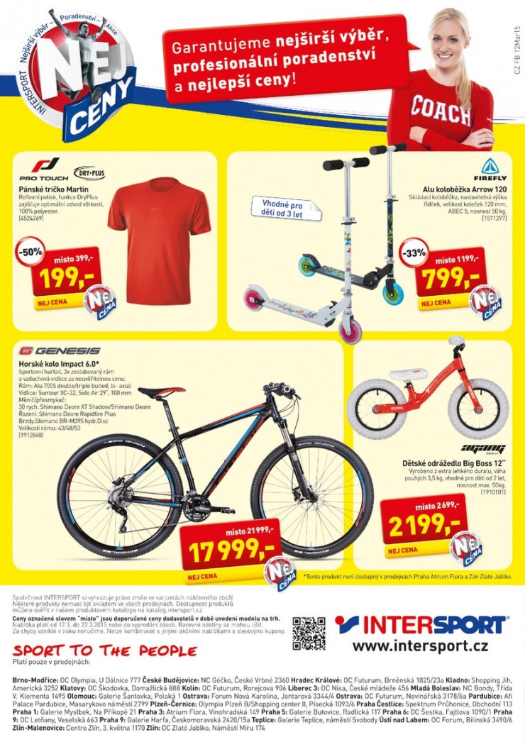leták Intersport Aktuální leták od 12.3.2015 strana 1 leták Intersport Aktuální leták od 12.3.2015 strana 1
