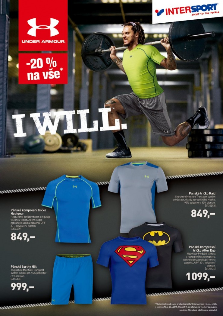 leták Intersport Under Armour od 16.4.2015 strana 1 leták Intersport Under Armour od 16.4.2015 strana 1