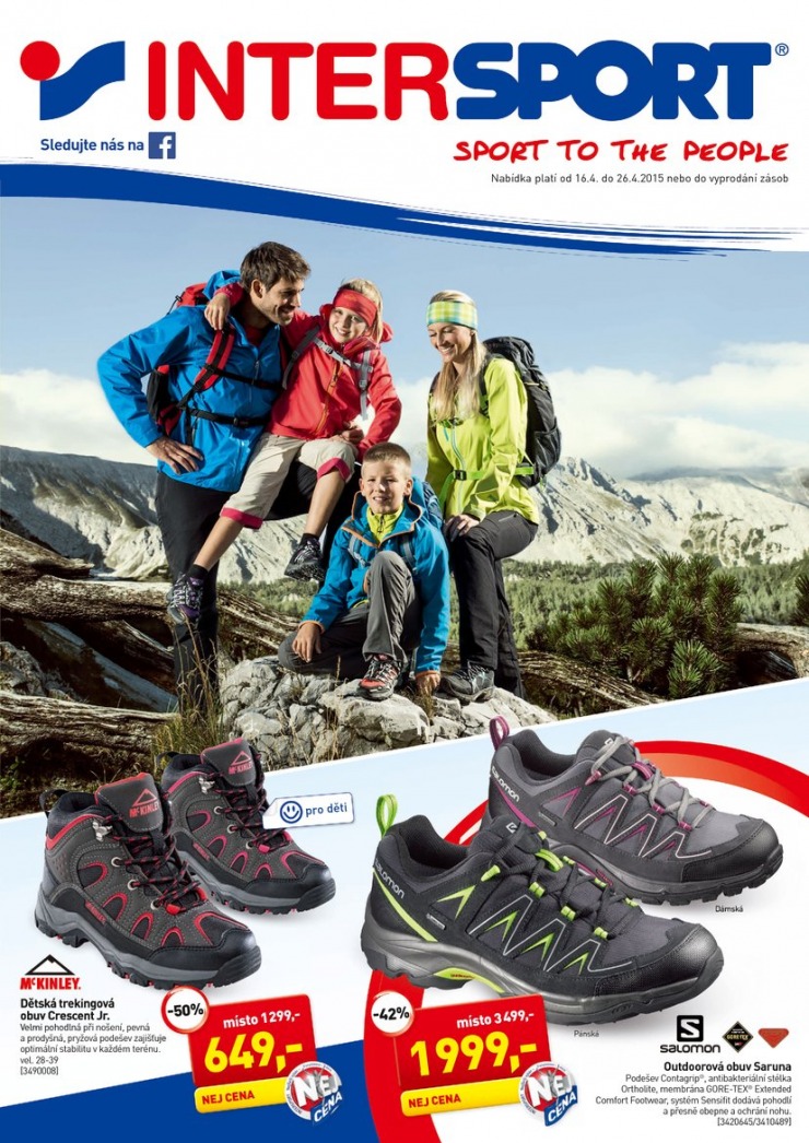 leták Intersport Aktuální leták od 16.4.2015 strana 1 leták Intersport Aktuální leták od 16.4.2015 strana 1