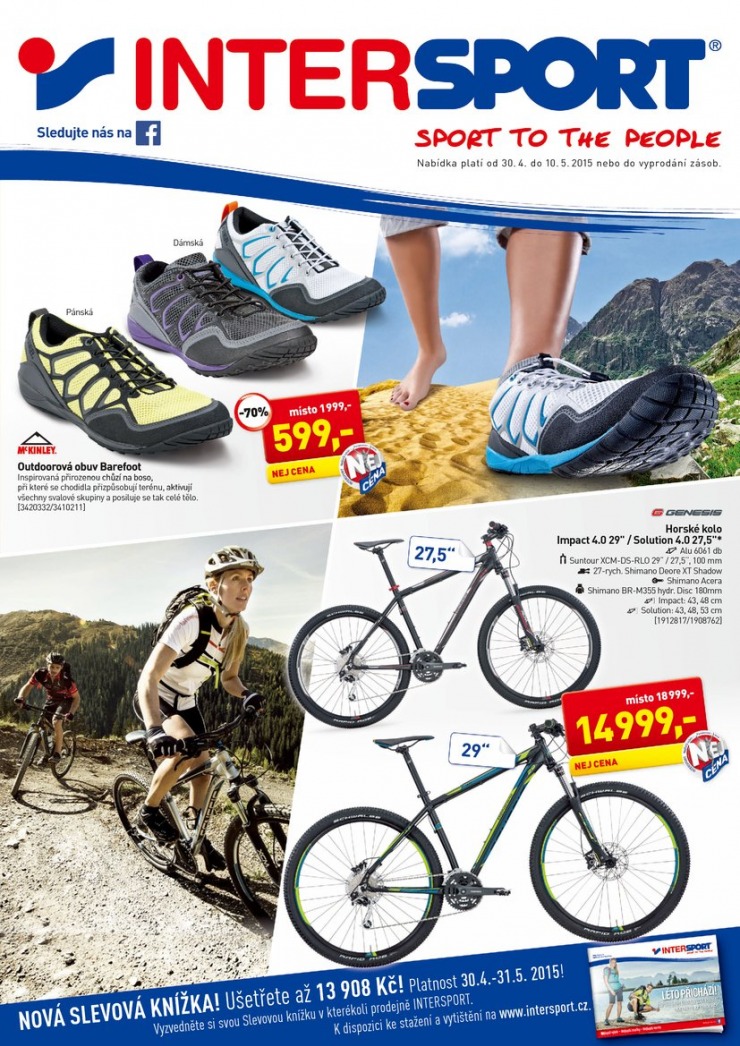 leták Intersport Aktuální leták od 30.4.2015 strana 1 leták Intersport Aktuální leták od 30.4.2015 strana 1