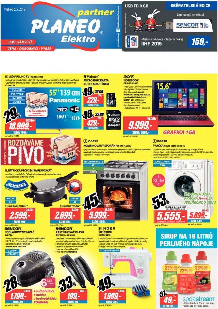 leták Planeo Elektro Akční leták od 6.5.2015 strana 1 leták Planeo Elektro Akční leták od 6.5.2015 strana 1
