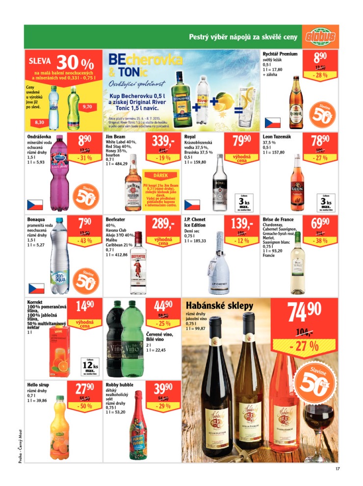 leták Globus Naše noviny od 25.6.2015 strana 1 leták Globus Naše noviny od 25.6.2015 strana 1