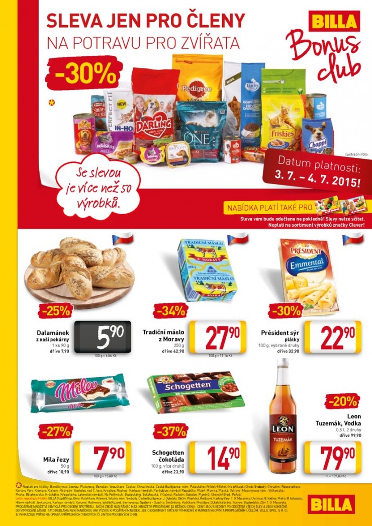 leták Billa velký od 1.7.2015 strana 1 leták Billa velký od 1.7.2015 strana 1