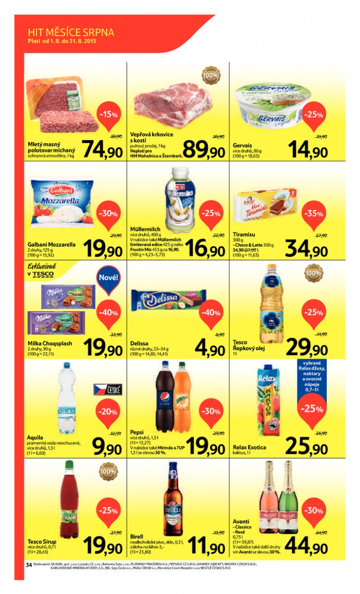 leták Tesco OD od 5.8.2015 strana 1 leták Tesco OD od 5.8.2015 strana 1