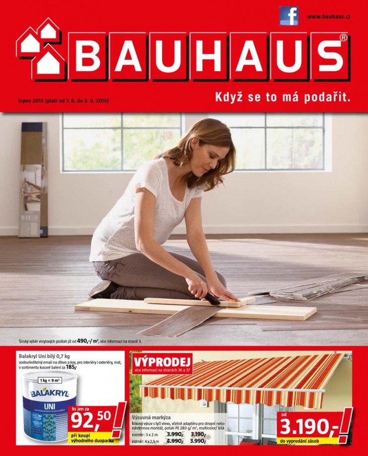 leták Bauhaus Katalog od 7.8.2015 strana 1 leták Bauhaus Katalog od 7.8.2015 strana 1