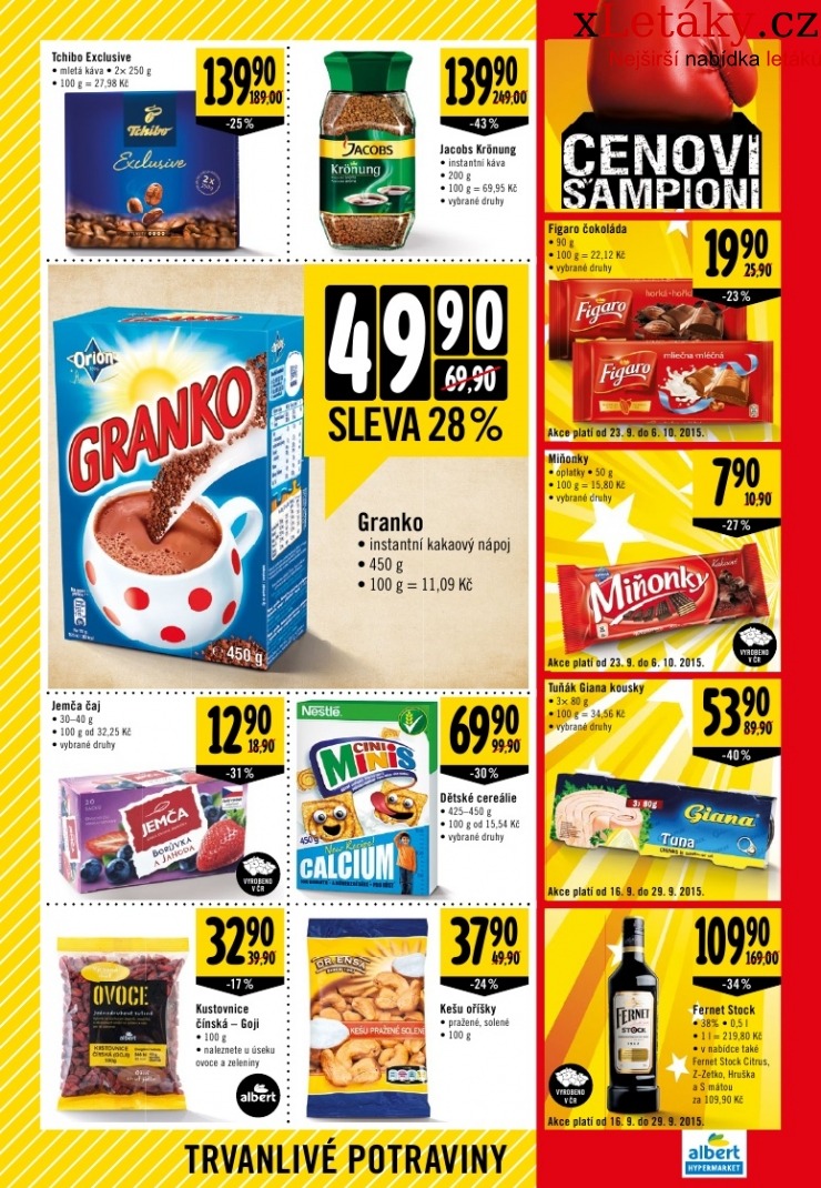 leták Albert Hypermarket leták strana 1 leták Albert Hypermarket leták strana 1