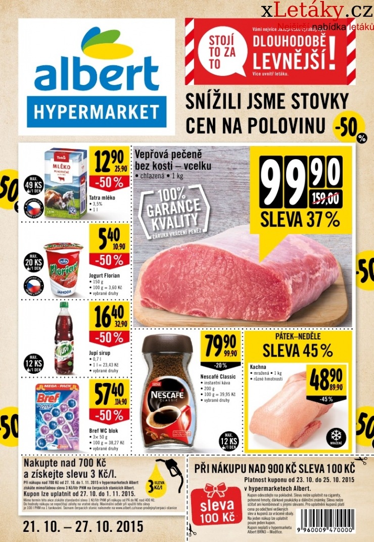leták Albert Hypermarket leták strana 1 leták Albert Hypermarket leták strana 1