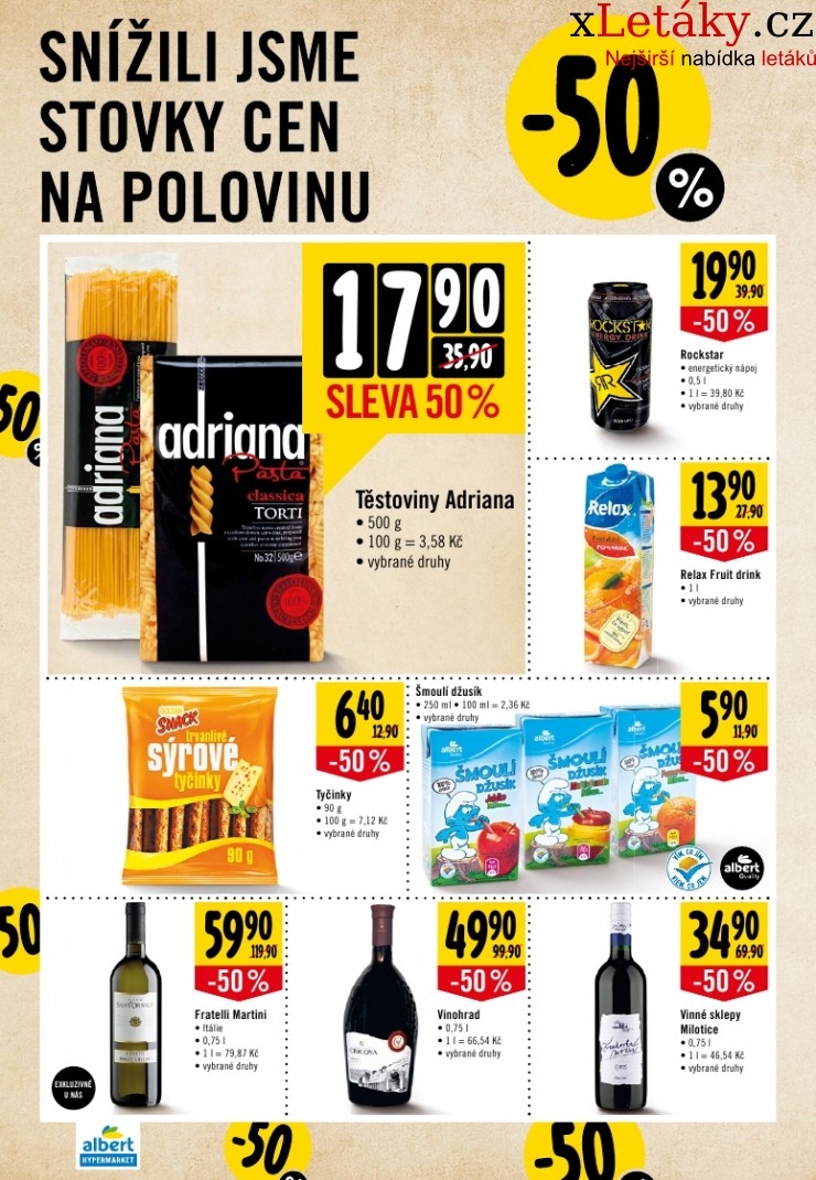 leták Albert Hypermarket leták strana 1 leták Albert Hypermarket leták strana 1